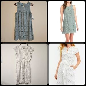 Speechless Lace dress + Loft Dobby Utility Midi Dress - sz 8/Medium lot